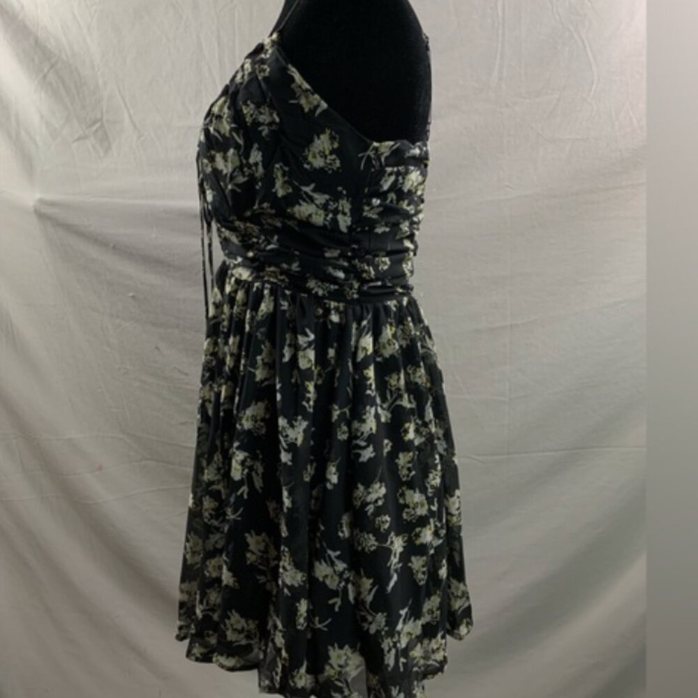 Chiffon Floral Print Knot Front Cami Dress - Picture 7 of 8